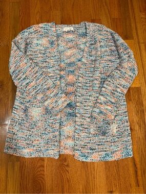 Rachel Zoe Pastel Multicolor Open-Front Cardigan